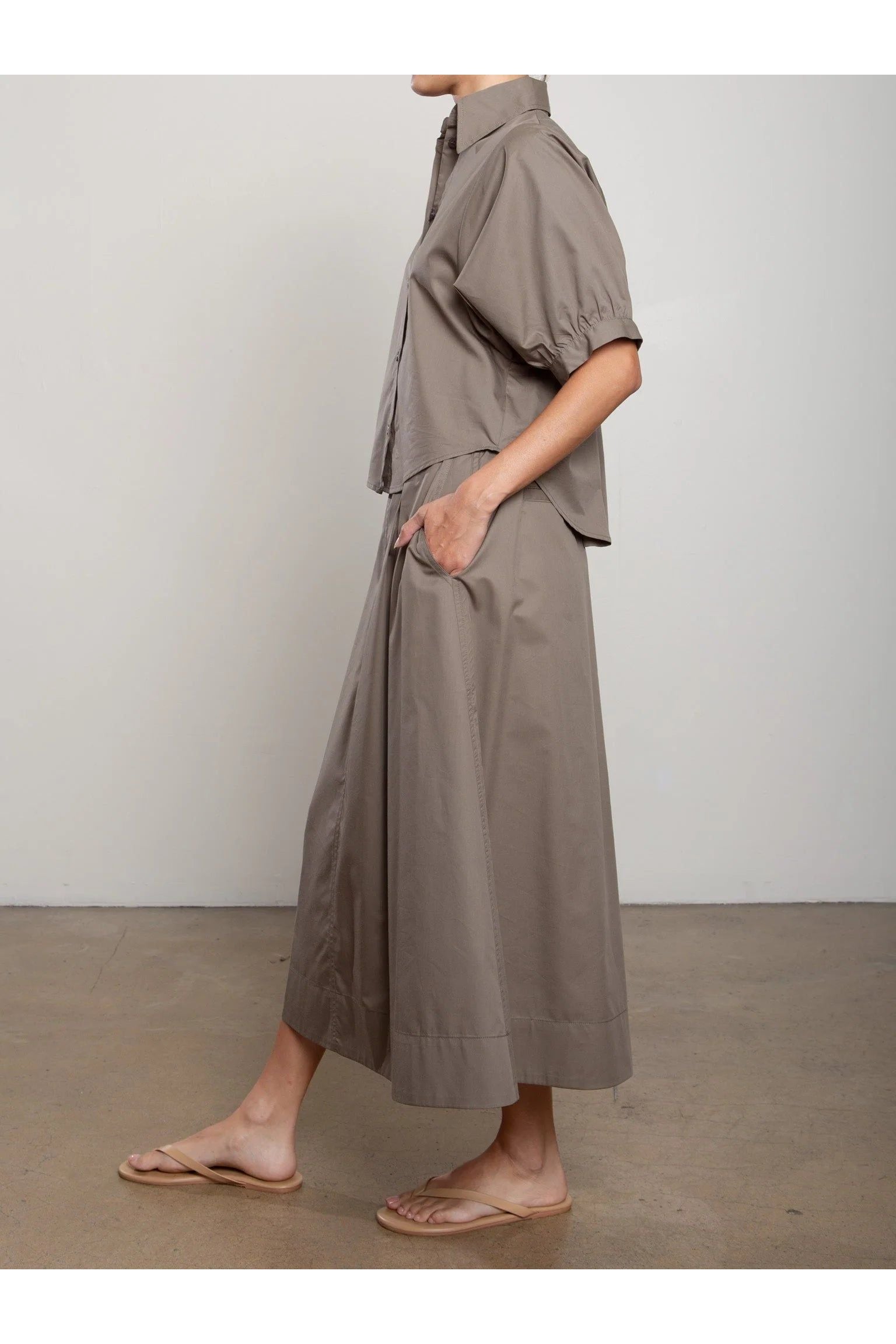Cody Skirt in Cotton Tencel Pharaoh