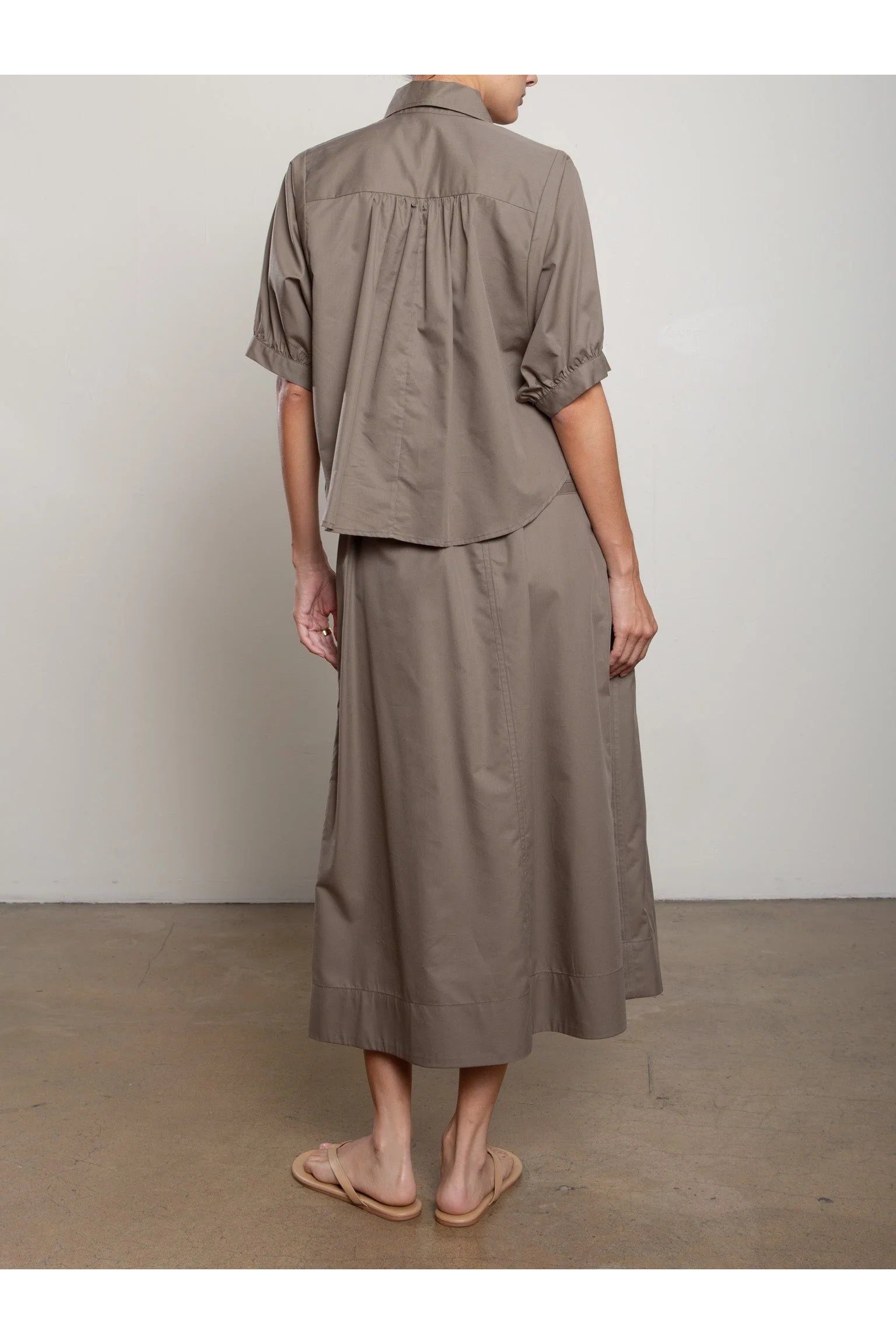 Cody Skirt in Cotton Tencel Pharaoh