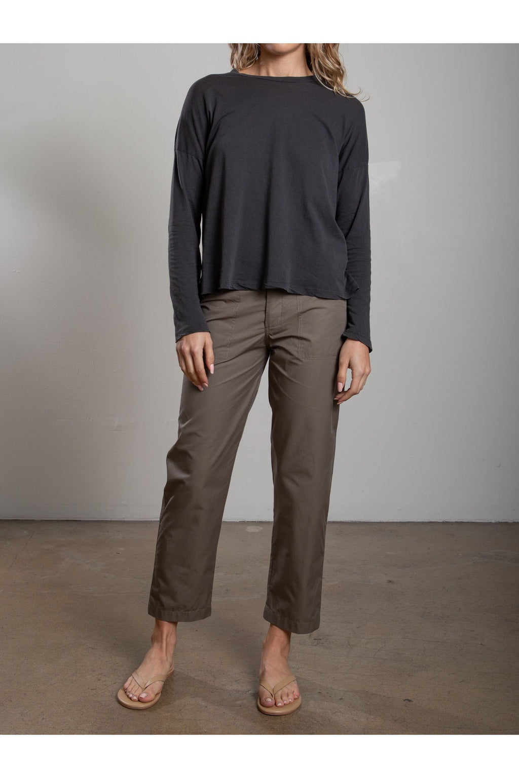 Ellis Pant in Cotton Tencel Pharaoh