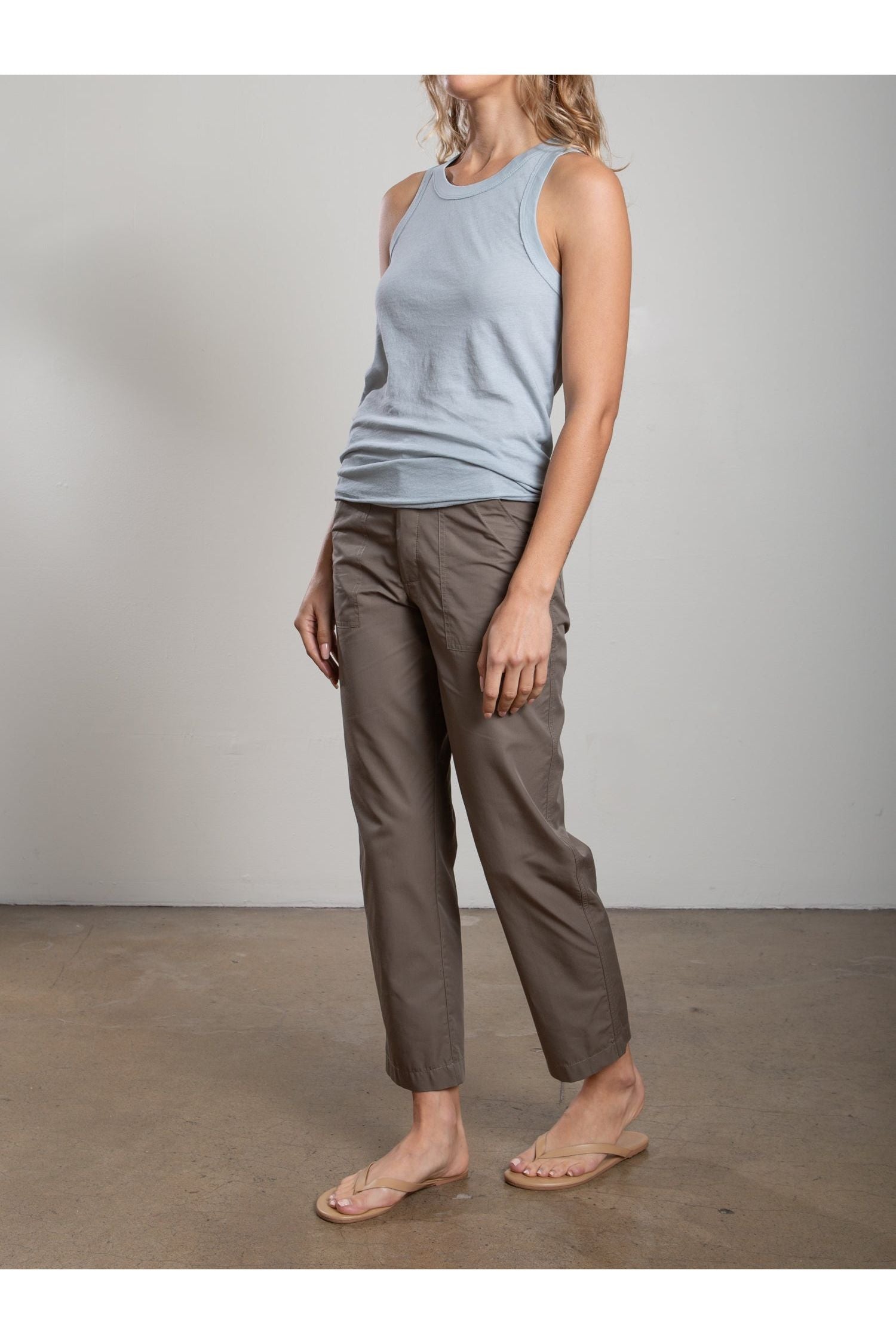 Ellis Pant in Cotton Tencel Pharaoh