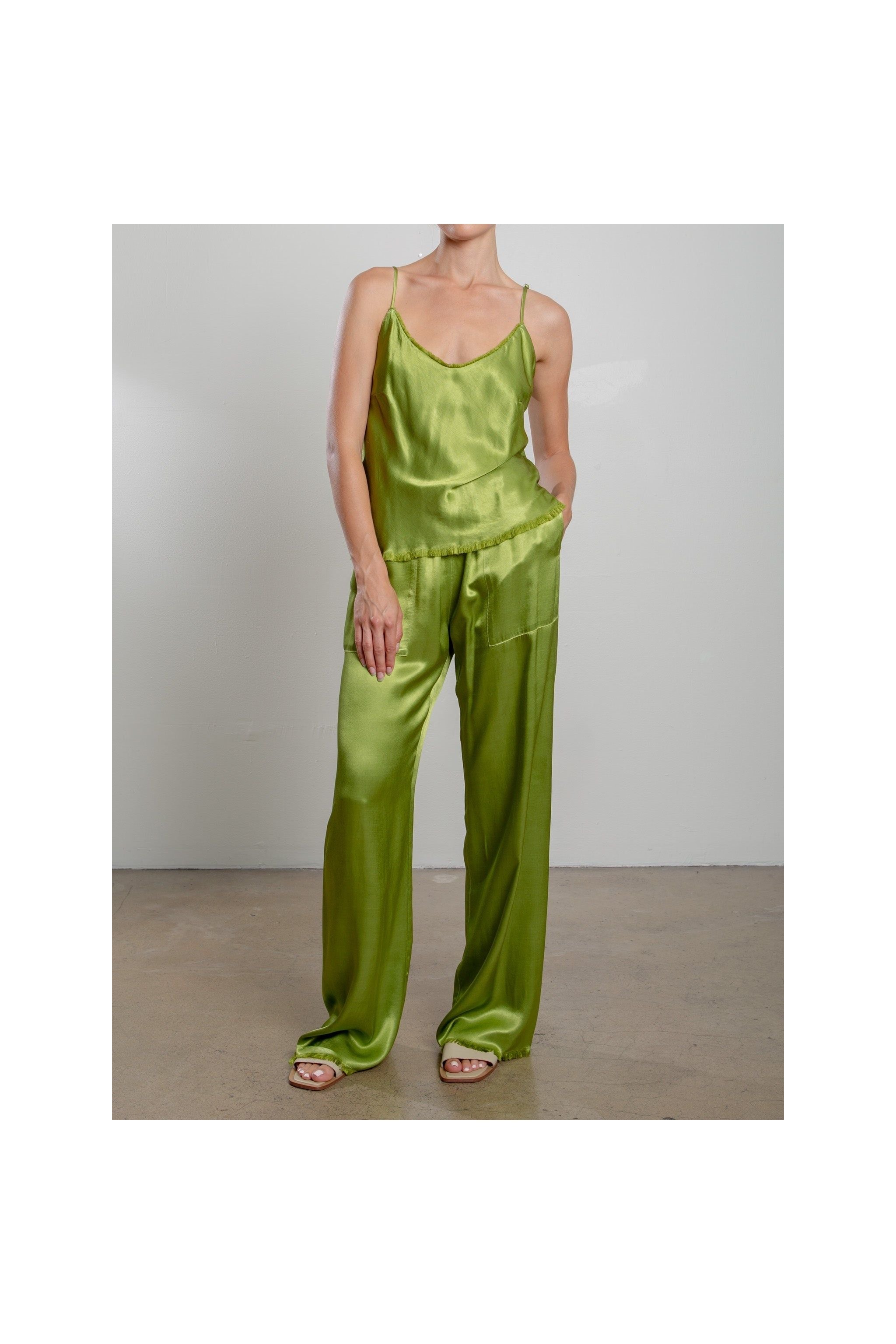 Taryn Pant in Vintage Satin Pharaoh