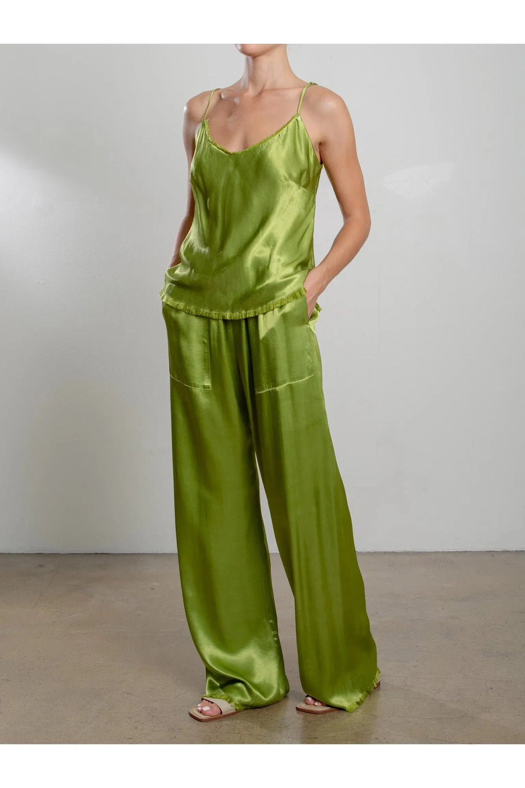 Taryn Pant in Vintage Satin Pharaoh