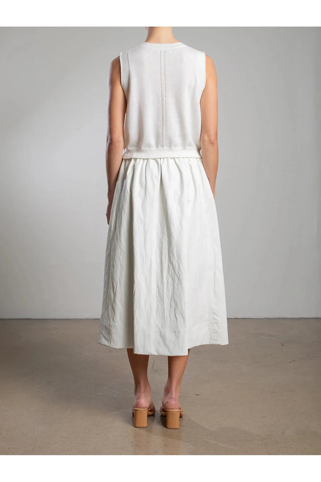 Claudia Skirt in Faux Leather Pharaoh