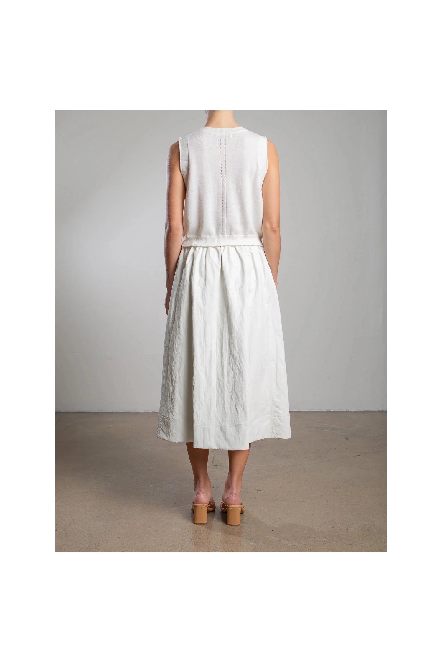 Claudia Skirt in Faux Leather Pharaoh