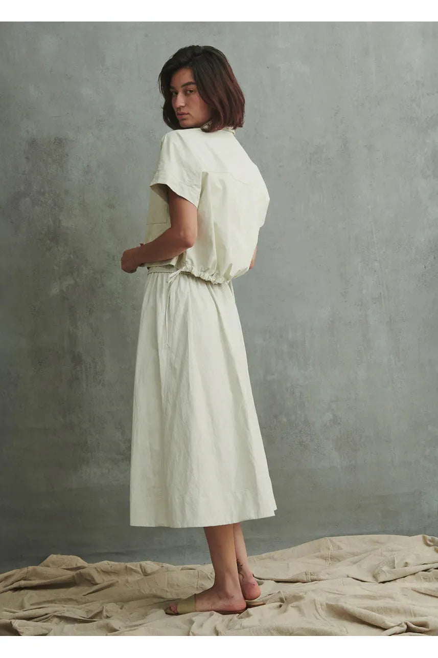Claudia Skirt in Faux Leather Pharaoh