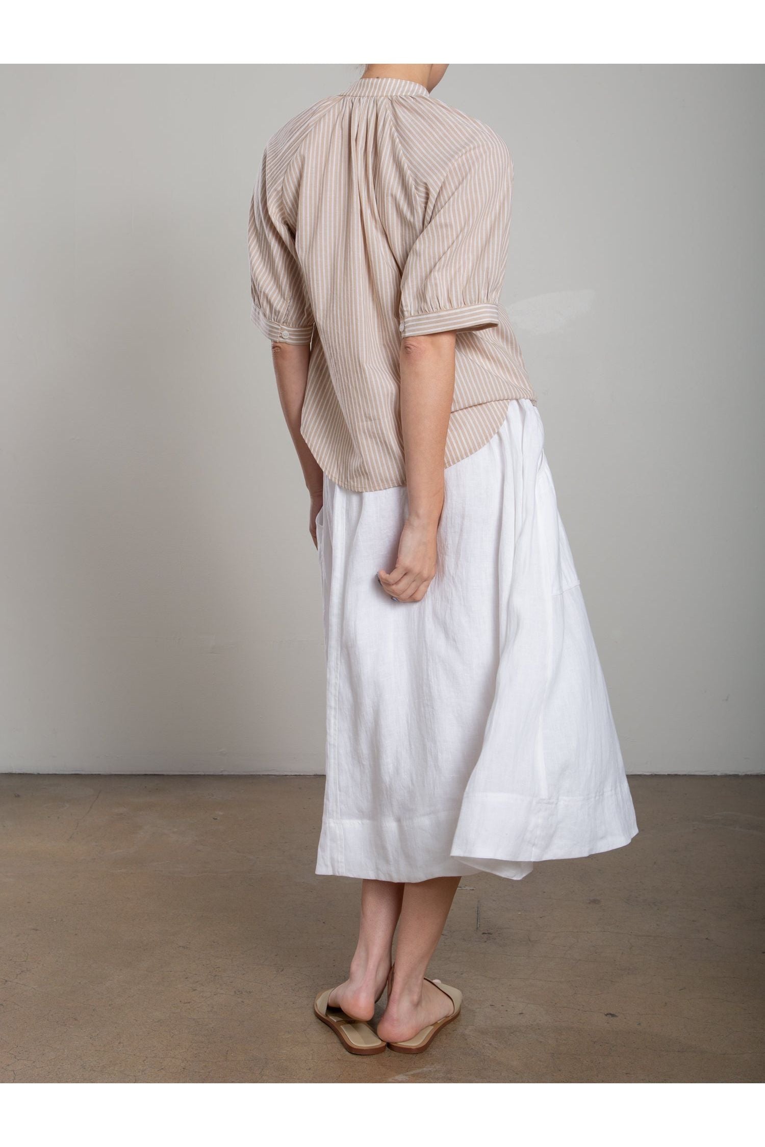 Carolina Skirt in French Linen Pharaoh