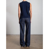 Aiden Mid-Rise Pant in Denim Pharaoh