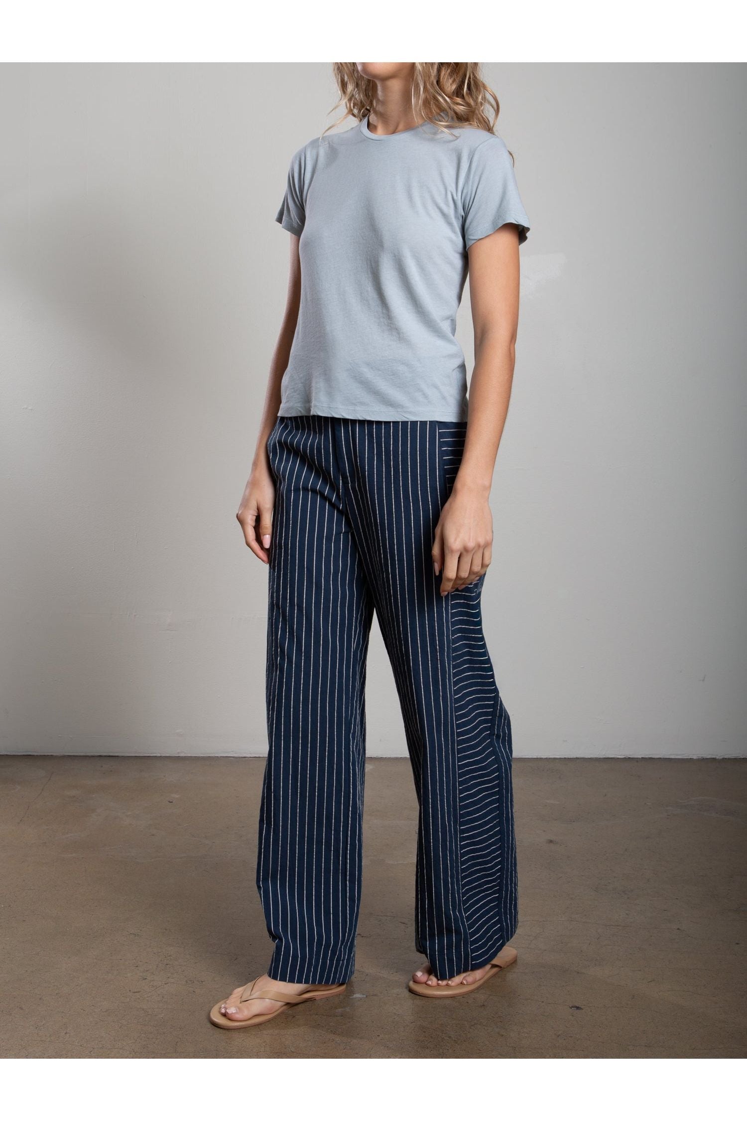 Wes Pant in Raised Stripe Pharaoh