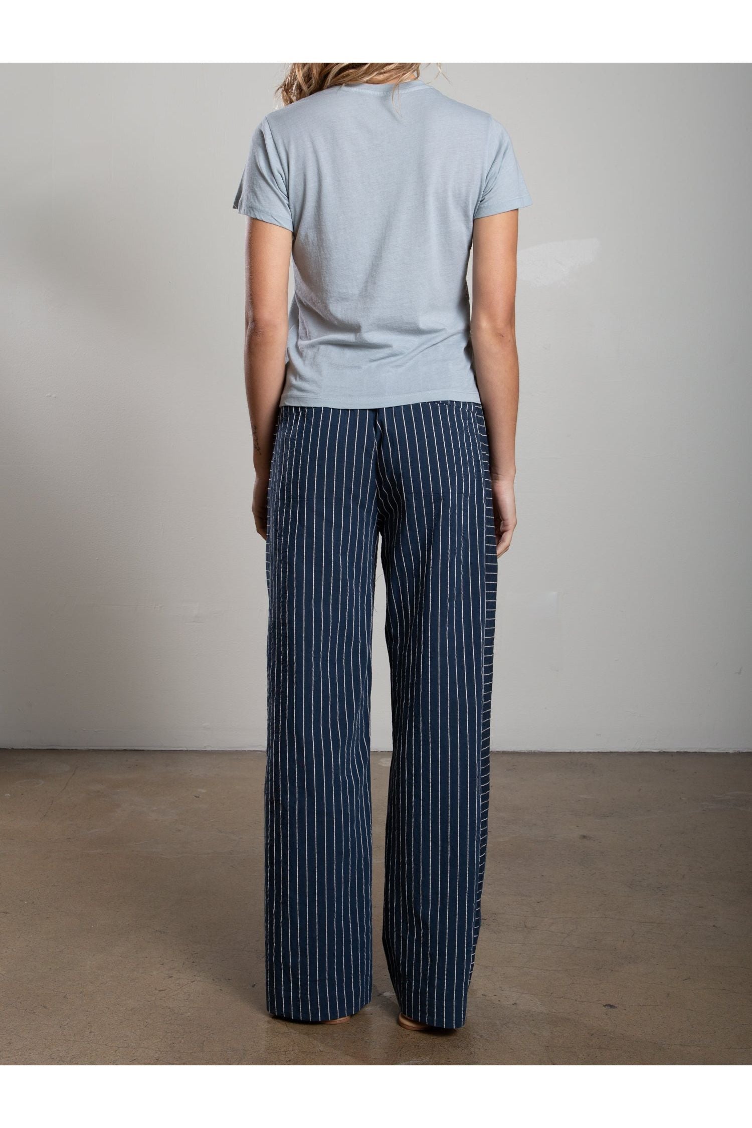 Wes Pant in Raised Stripe Pharaoh
