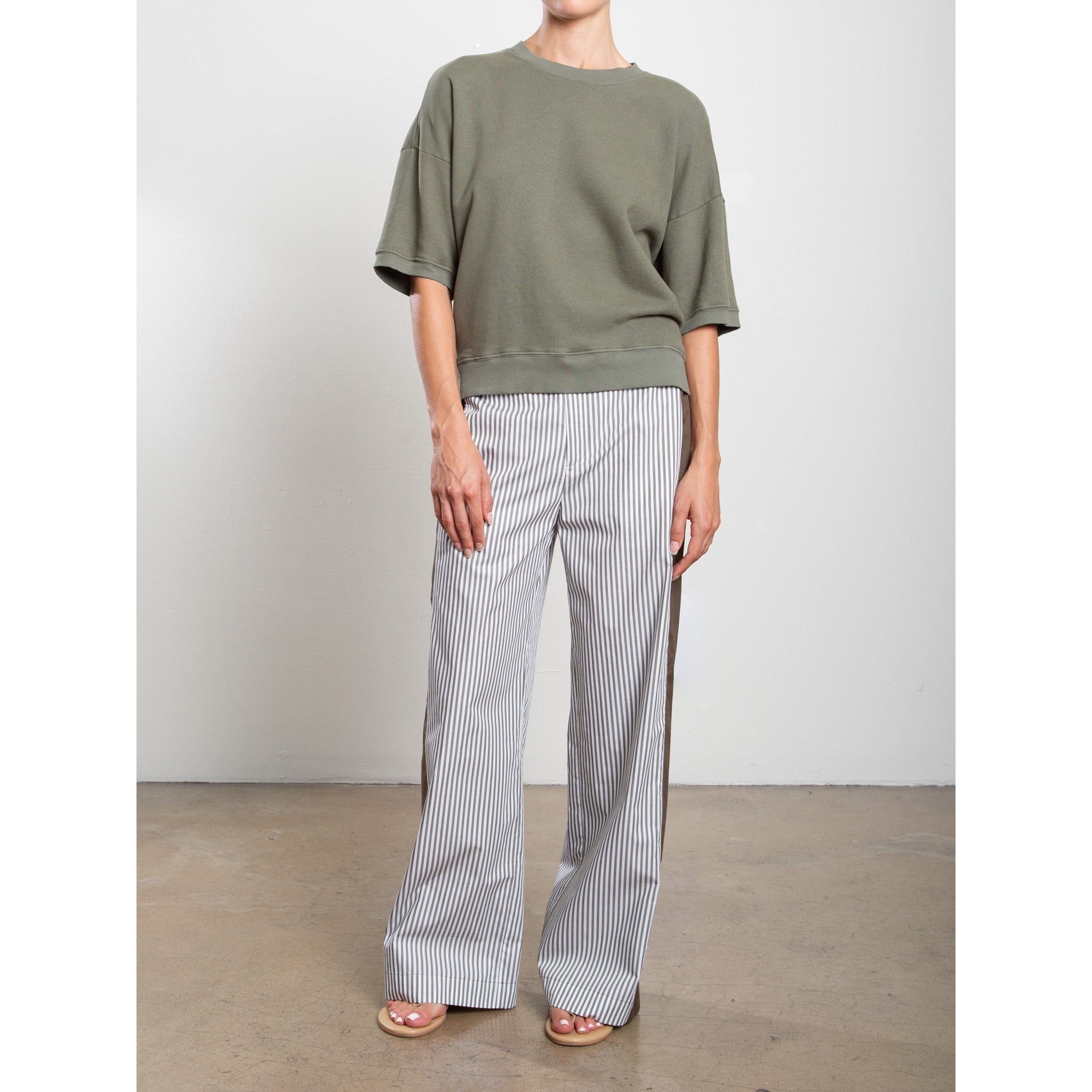 Wes Pant in Organic Cotton Stripe Pharaoh