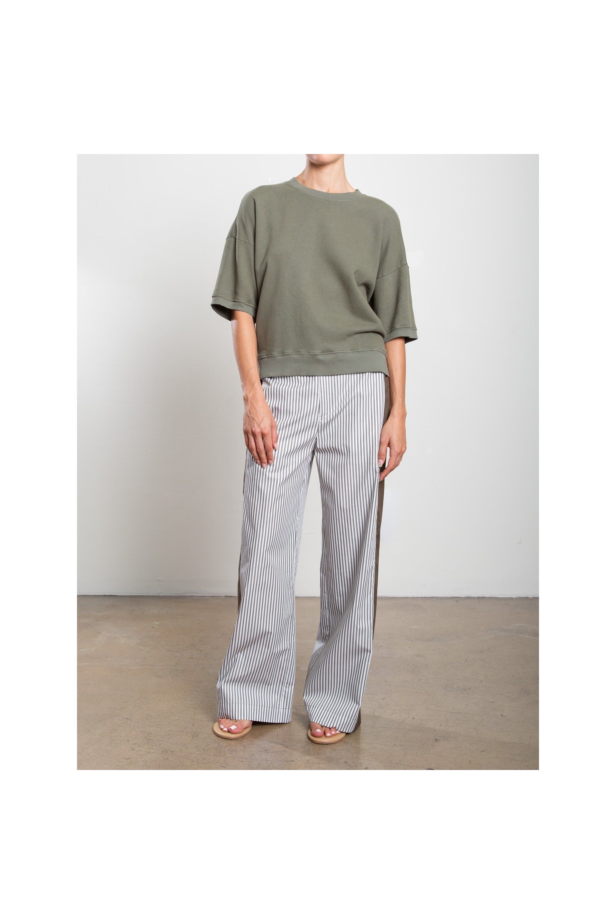 Wes Pant in Organic Cotton Stripe Pharaoh