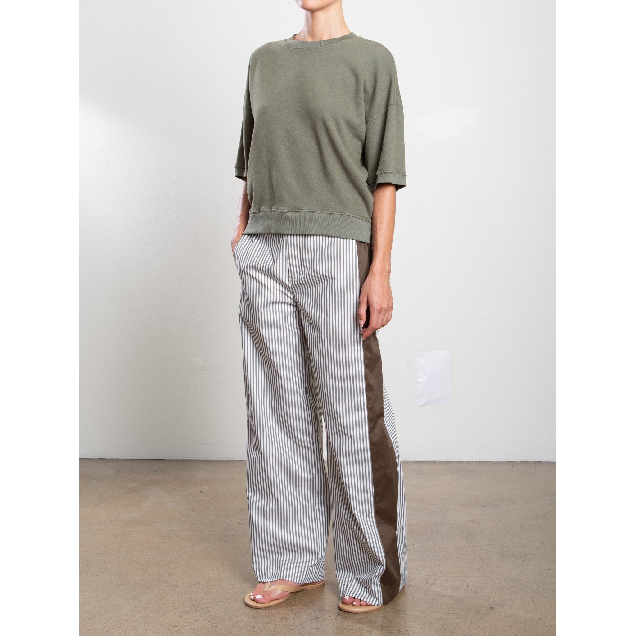 Wes Pant in Organic Cotton Stripe Pharaoh