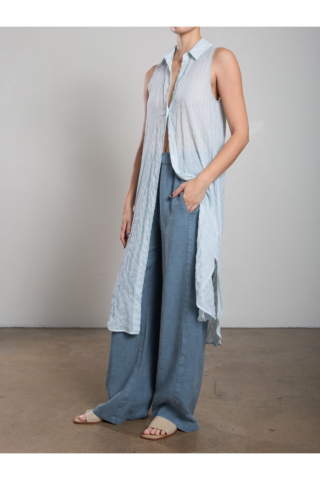Liz Dress in Marin Stripe Pharaoh