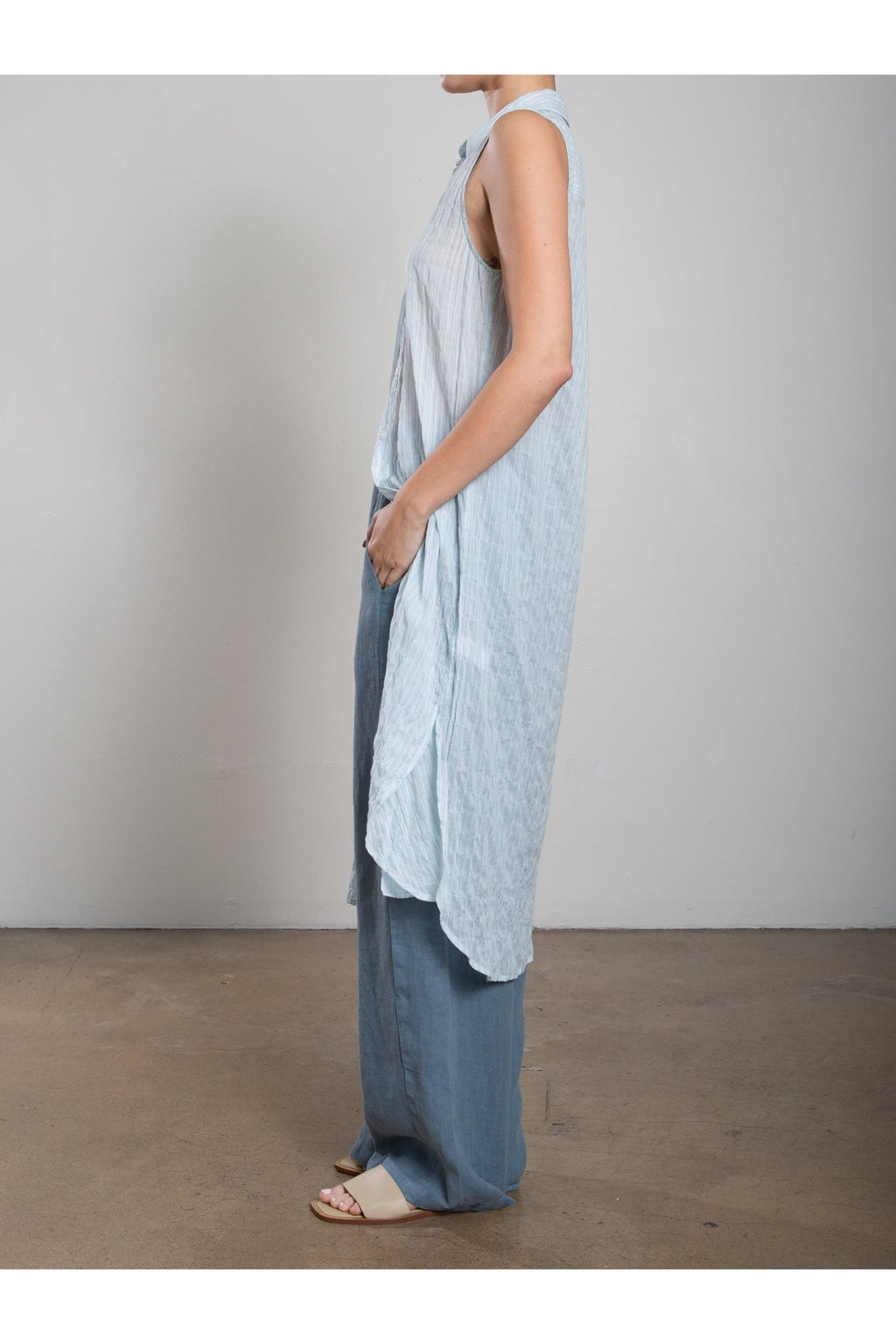 Liz Dress in Marin Stripe Pharaoh