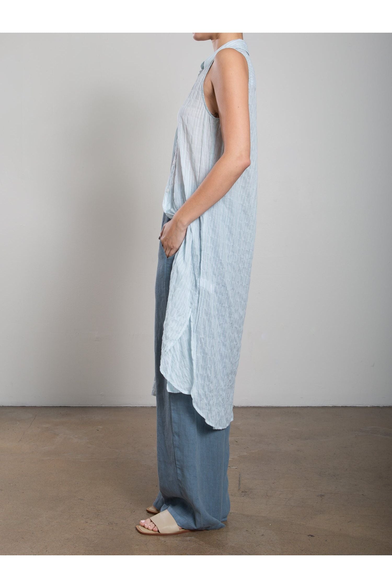 Liz Dress in Marin Stripe Pharaoh