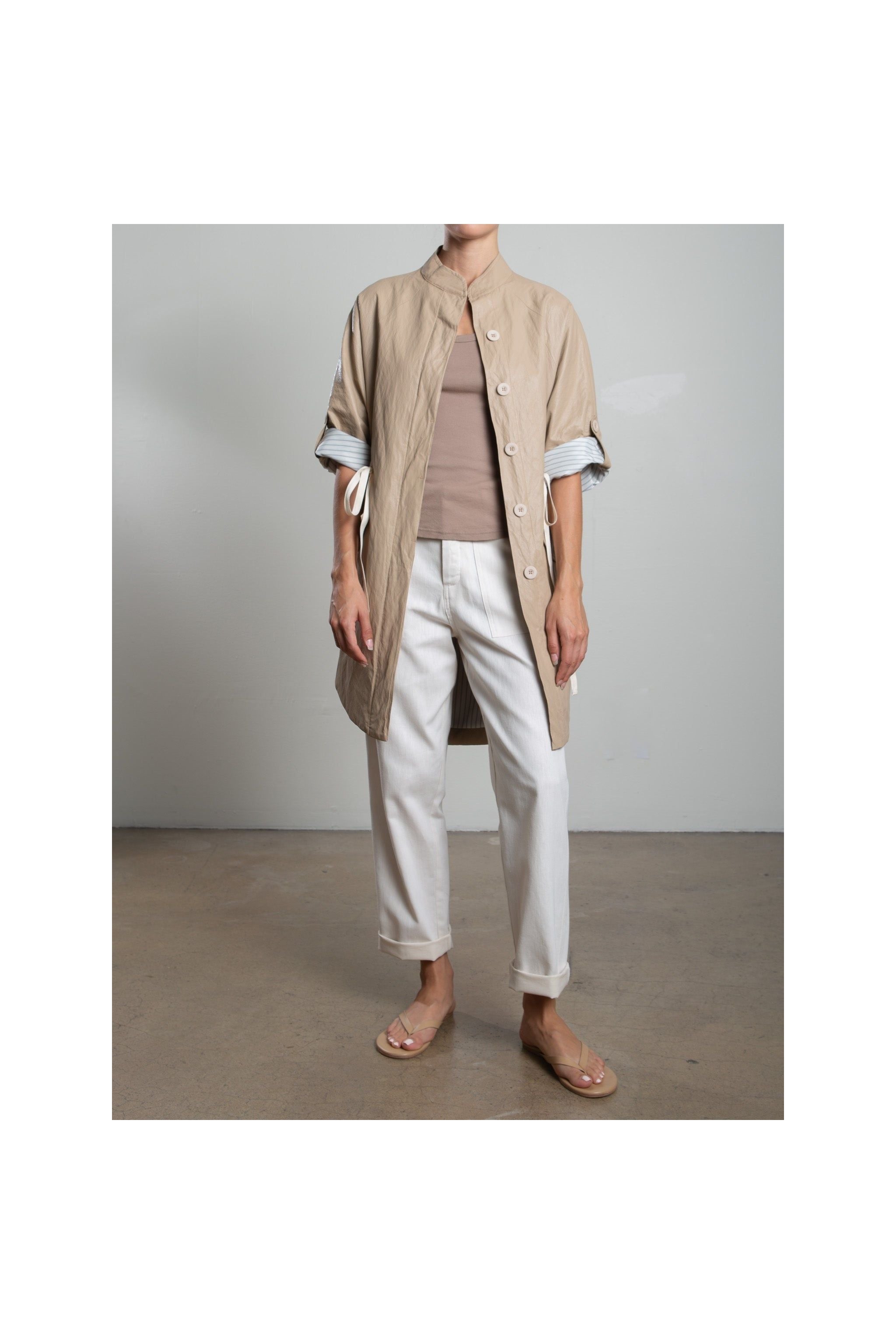 Tracy Jacket in Faux Leather Pharaoh