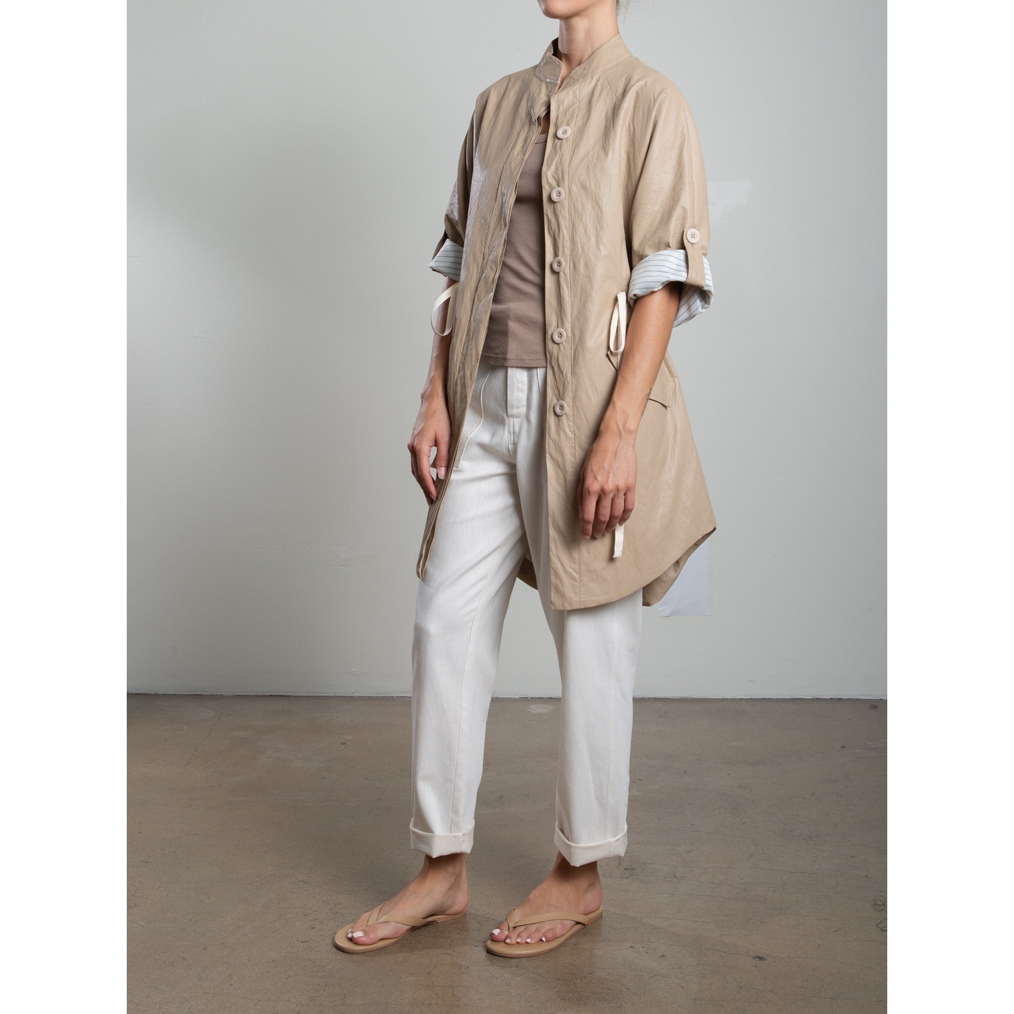 Tracy Jacket in Faux Leather Pharaoh