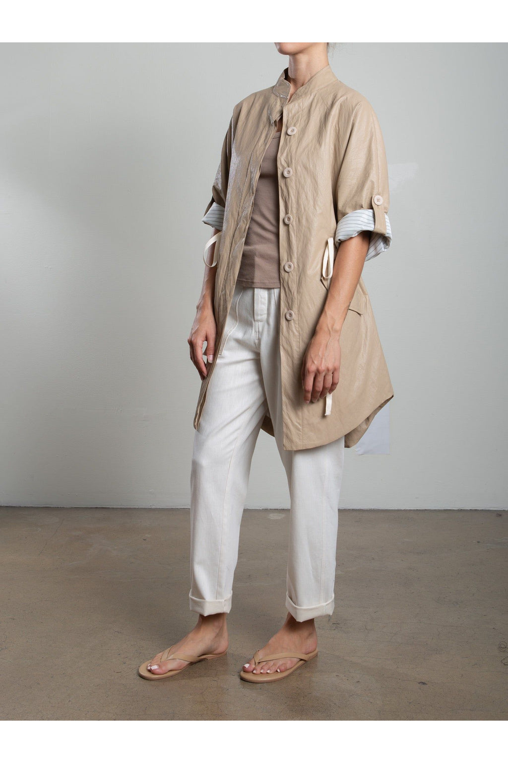 Tracy Jacket in Faux Leather Pharaoh