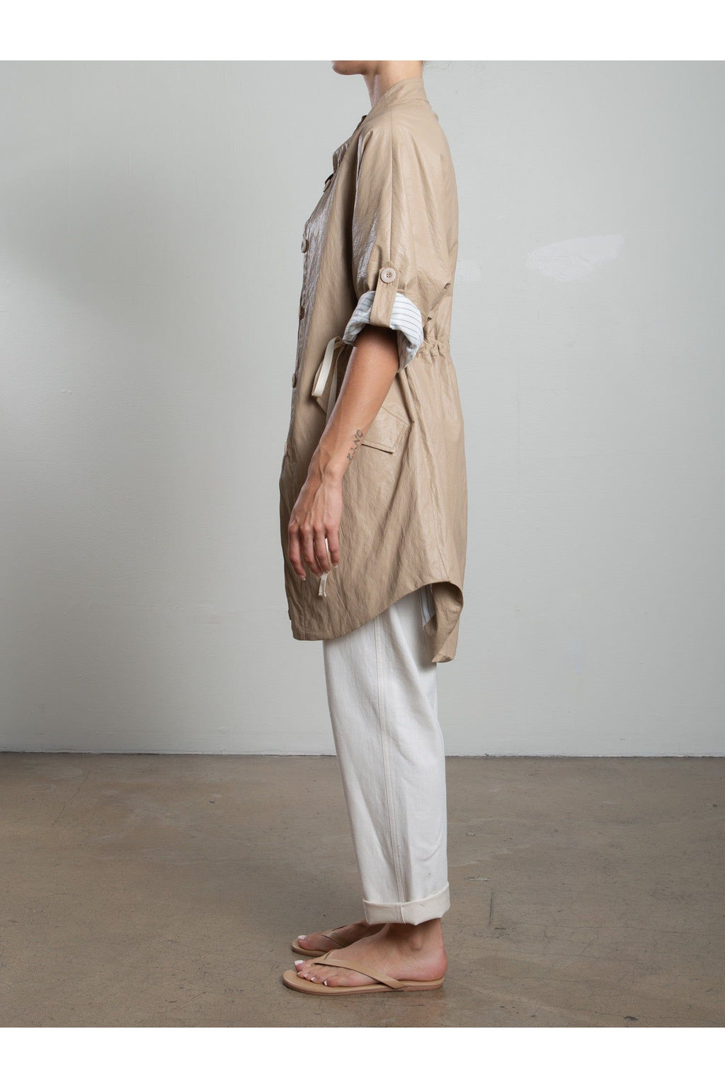 Tracy Jacket in Faux Leather Pharaoh