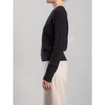Light Gray Pharaoh Liam Crewneck in Cotton Knitwear
