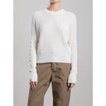 Light Gray Pharaoh Liam Crewneck in Cotton Knitwear