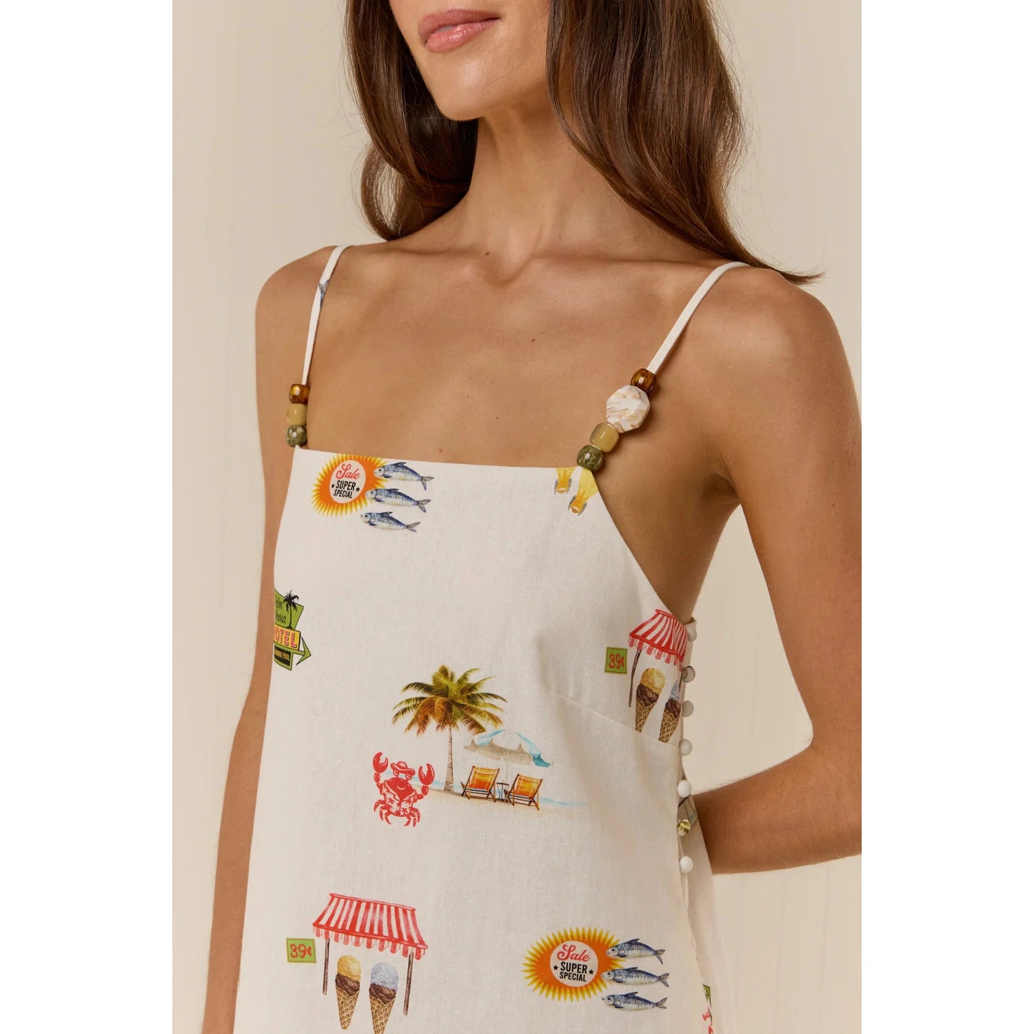 Heidi Dress Tropicana Palm Noosa