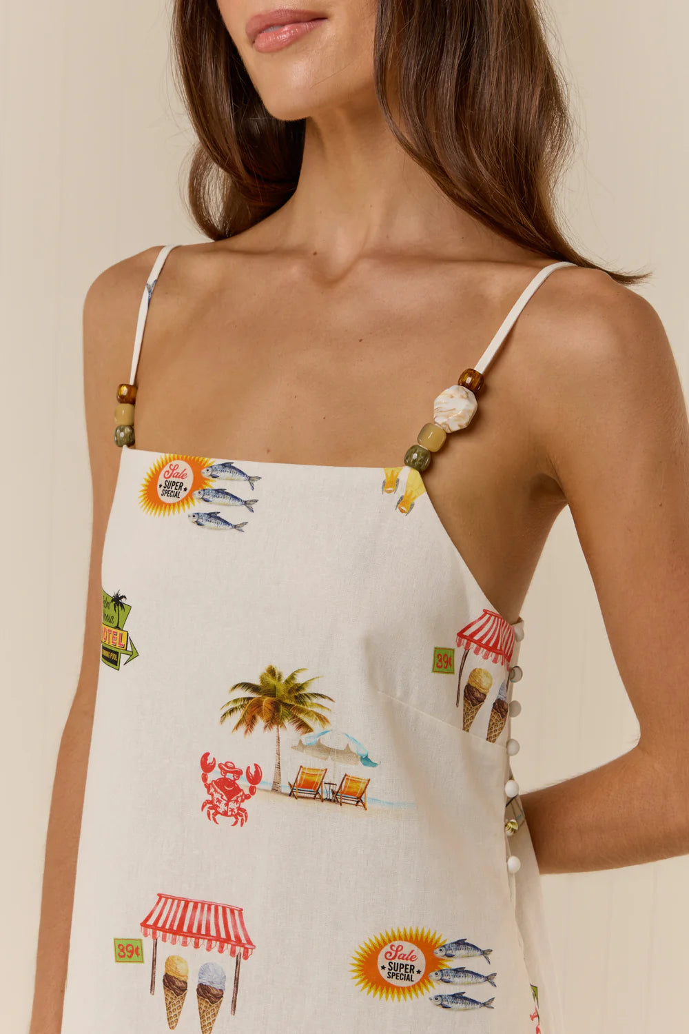 Heidi Dress Tropicana Palm Noosa