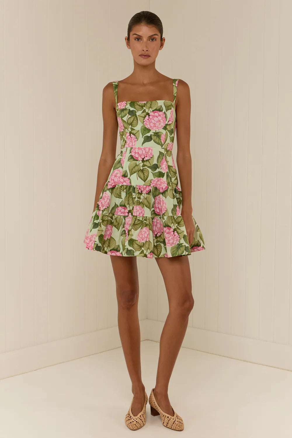 cooper mini dress Cooper Floral Lantern Sleeve Mini Dress