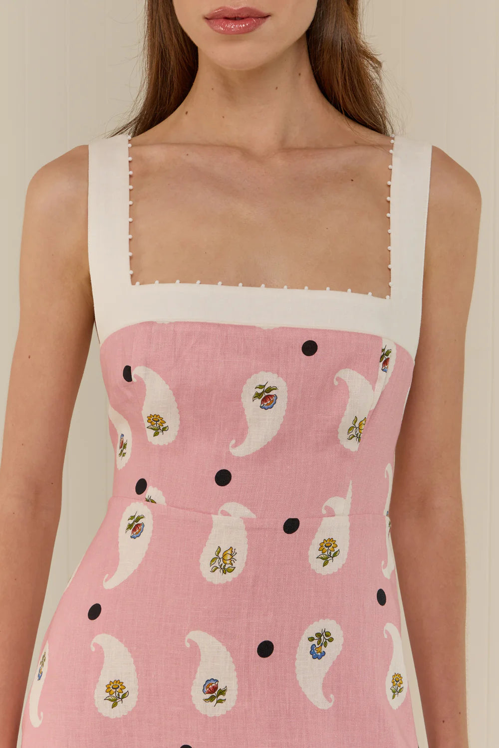 Frankie Dress Bicheno Paisley Palm Noosa
