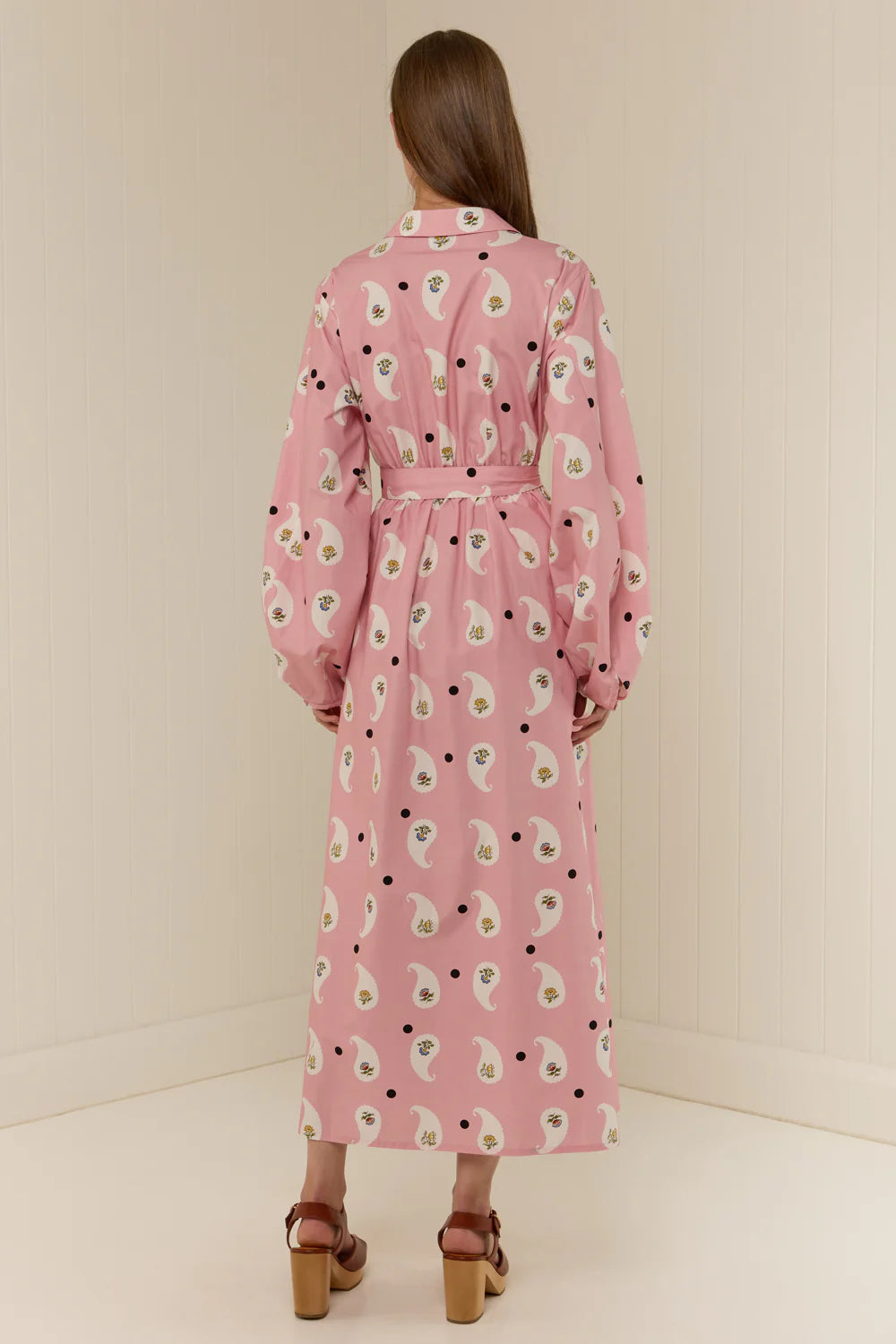 Emily Shirt Dress Bicheno Paisley Palm Noosa