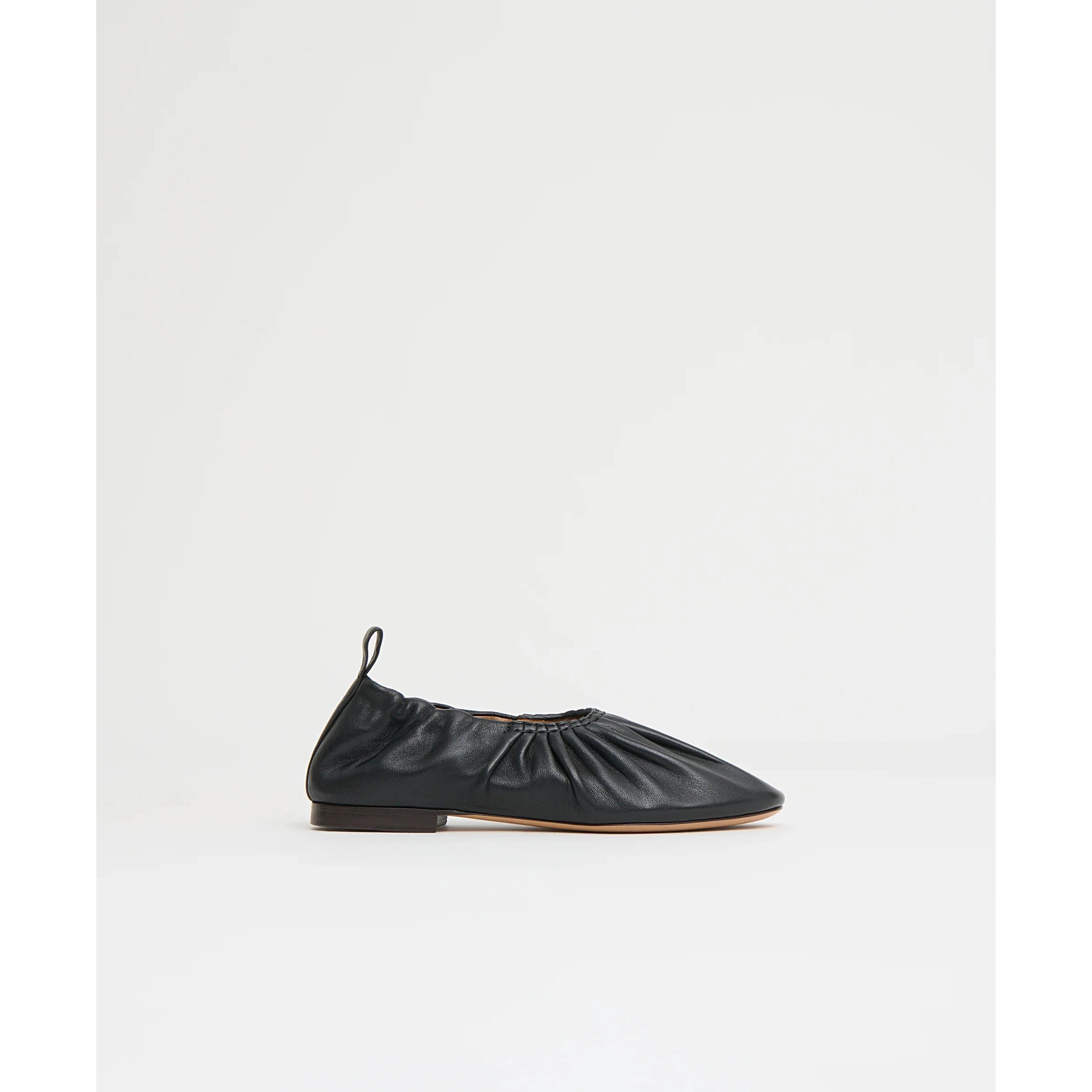Ruched Ballerina Black Mansur Gavriel