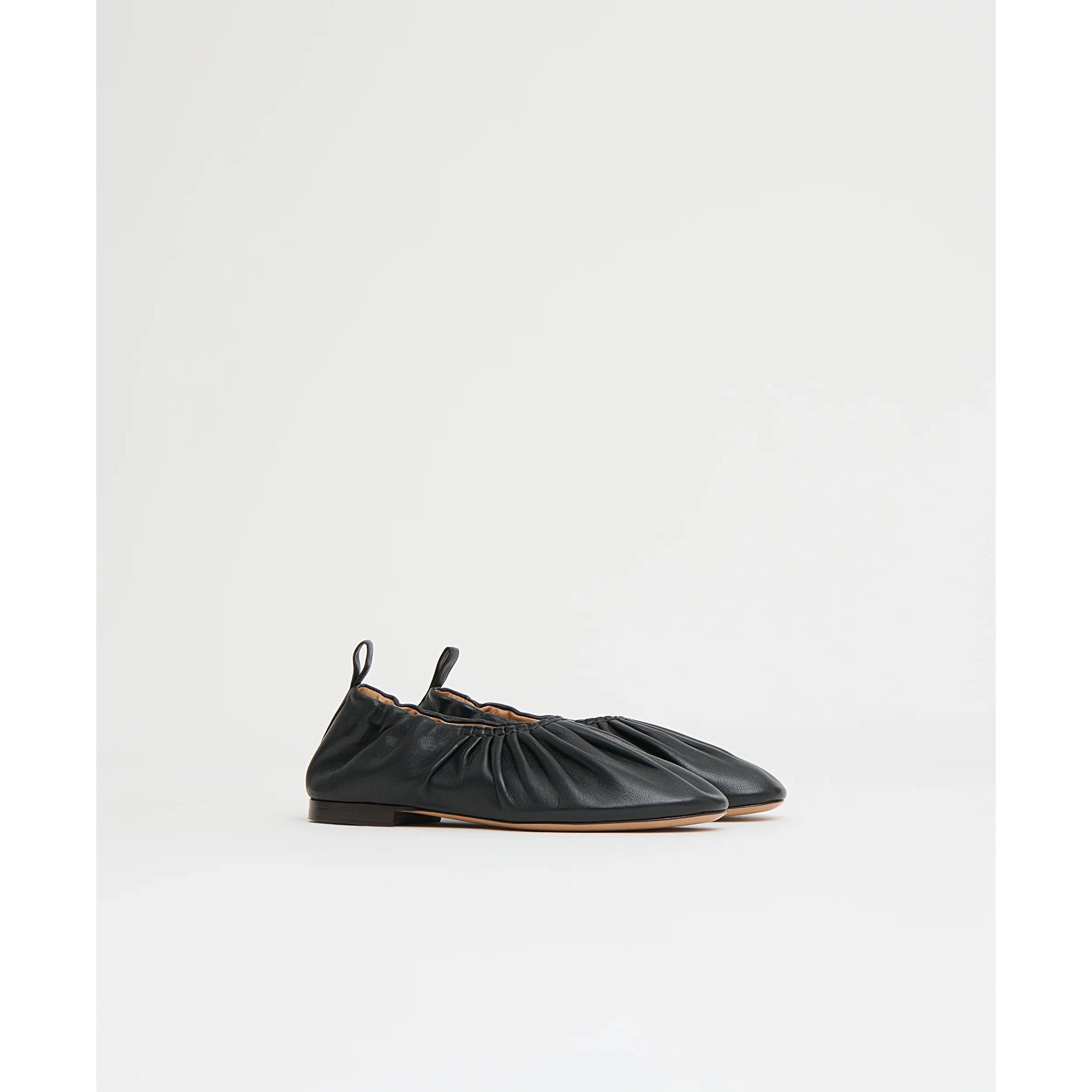 Ruched Ballerina Black Mansur Gavriel