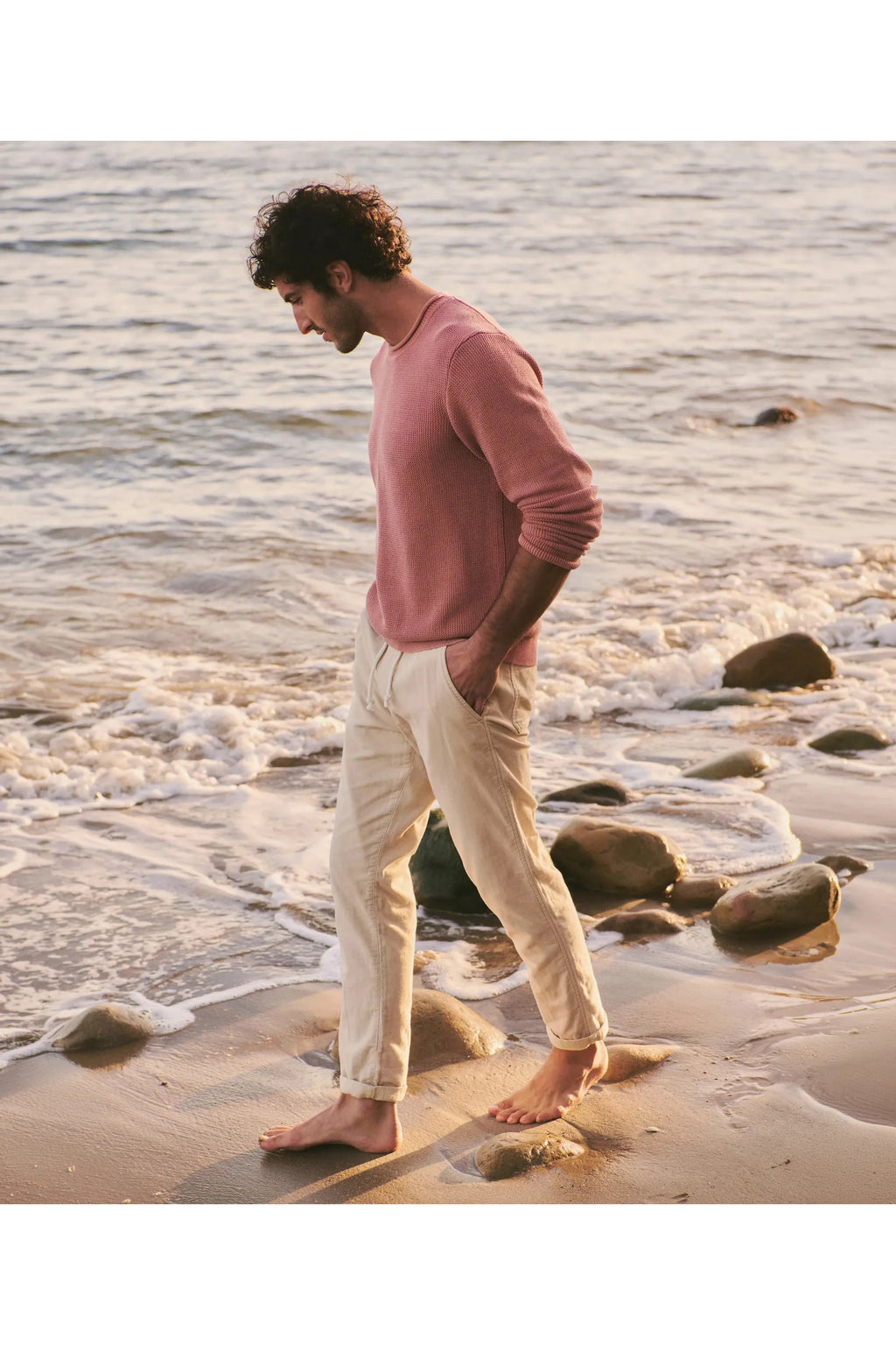 Saturday Slim Straight Stretch Beach Pant Marine Layer