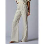 Dark Gray Hevron Carlin Pant-Ivory