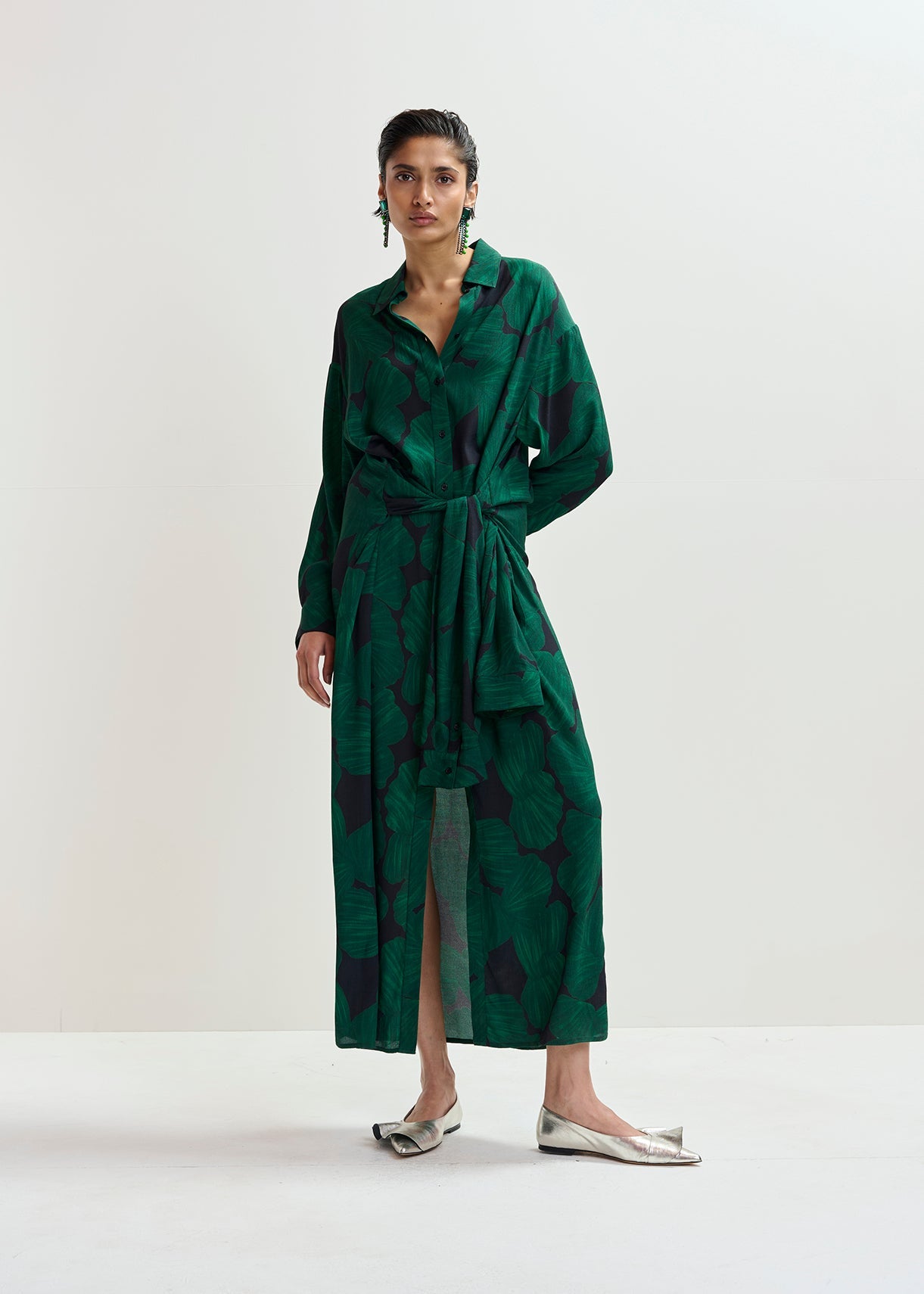KAMILA WAIST TIE SHIRT DRESS ESSENTIEL ANTWERP
