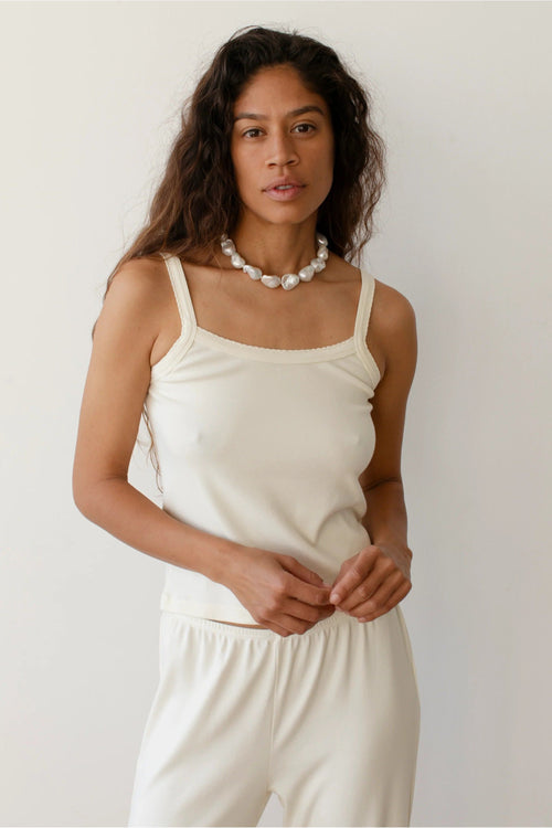 The Baby Rib Scallop Tank DONNI.