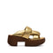 Tan Plia Semo Sandal Gold