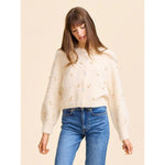 Priscilla Cardigan in Rosette Mille