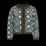 SZ Blockprints Poppy Reversible Jacket in Lisbon Print