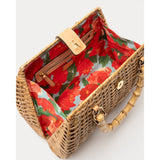 Frances Valentine Rooster Wicker Basket Toast
