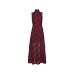 Flower Mesh Maxi Dress