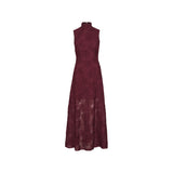 Flower Mesh Maxi Dress