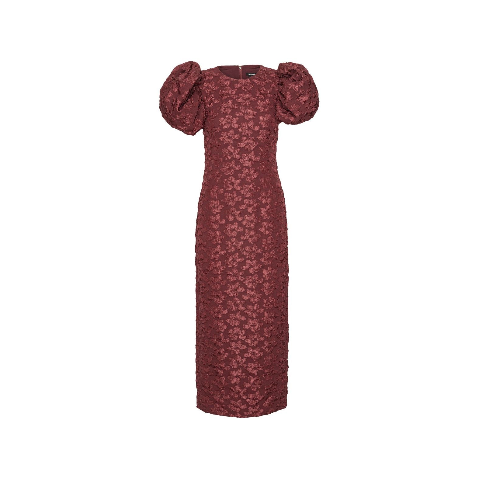 Jacquard Midi Puffy Dress