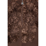 Flower Mesh Pencil Skirt