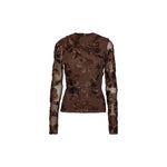 Flower Mesh Ls Top