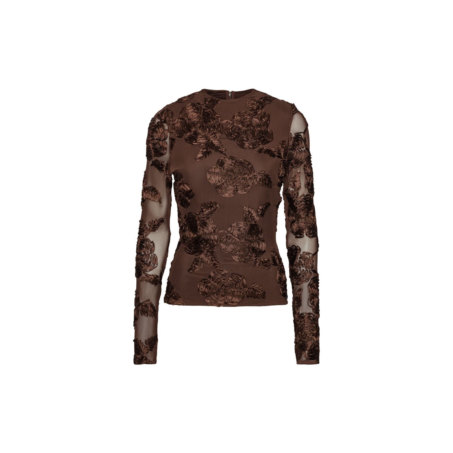 Flower Mesh Ls Top