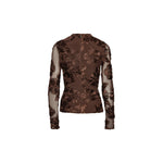 Flower Mesh Ls Top
