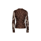 Flower Mesh Ls Top