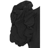 Crepe Puffy Midi Dress