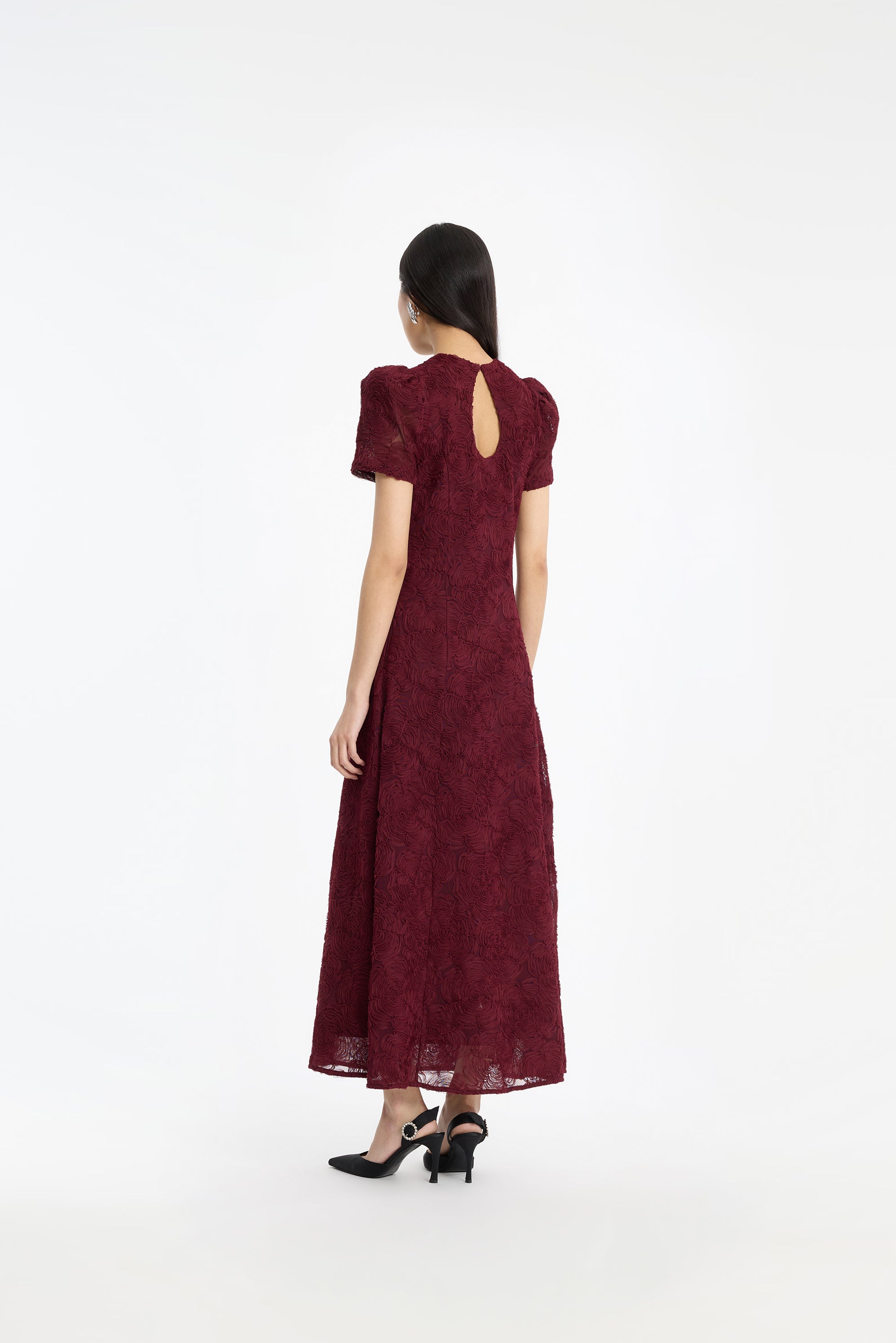 FLOWER MESH FLARED DRESS ROTATE Birger Christensen